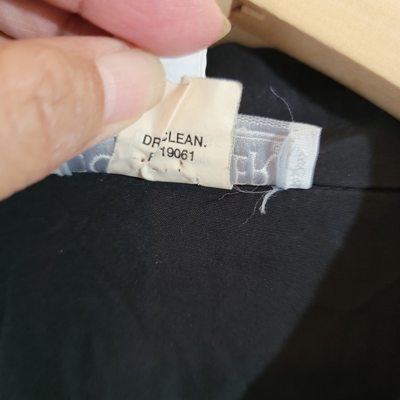 VTG DONCASTER Black Beach Lady Theme Button-Up Shirt Sz 14 Fairy Goth Artsy - Picture 11 of 12